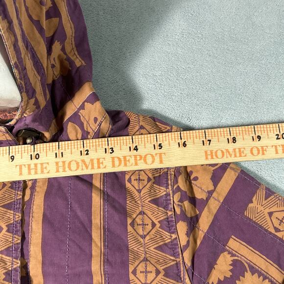 Y2k 2000s Gramicci Retro Anorak Patchwork Jacket Hoodie Mens Small Hawaiian VTG - Picture 16 of 16